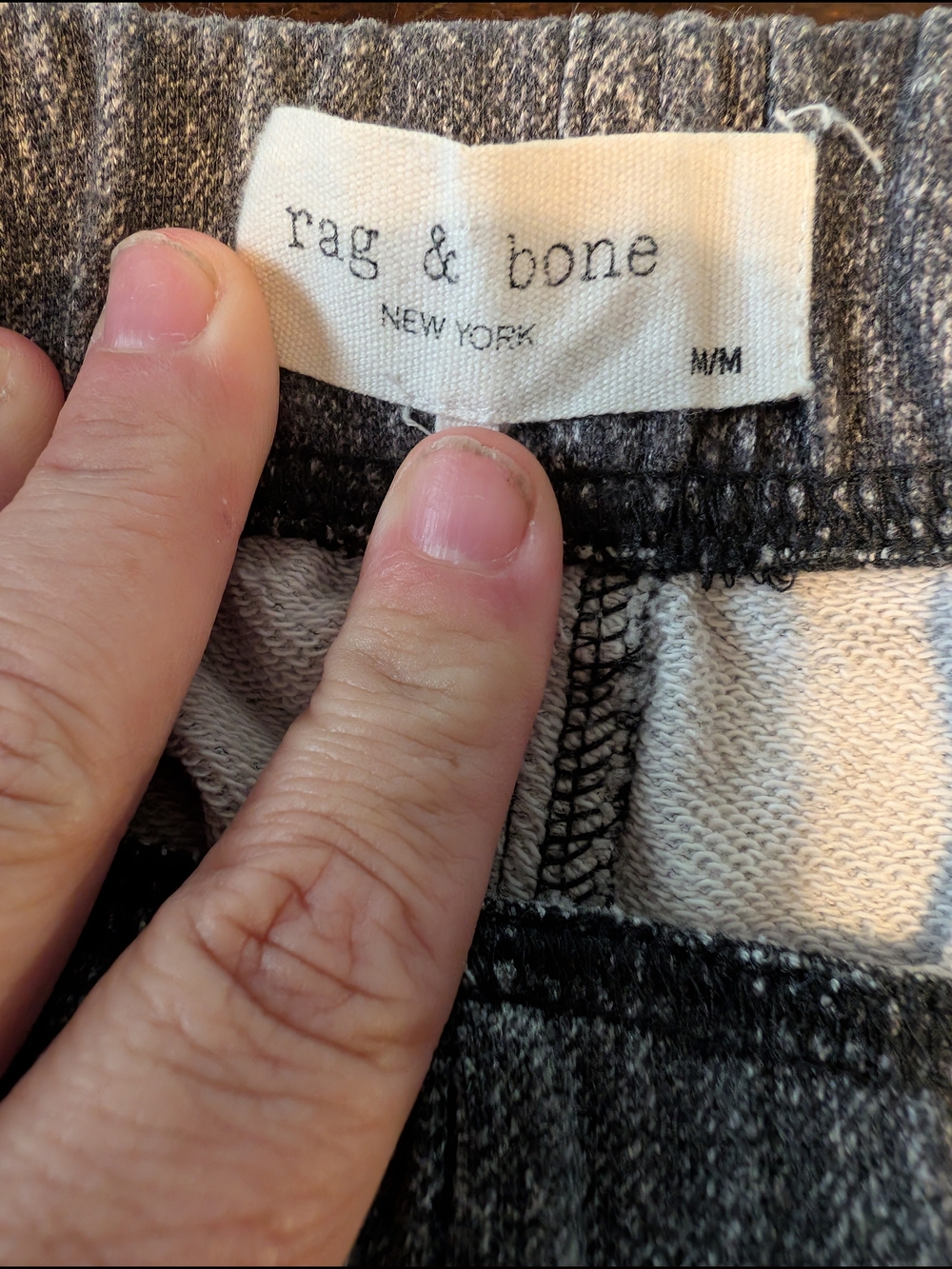rag & bone Miramar Gray Acid-Wash Joggers, Women's M - Picture 4 of 7